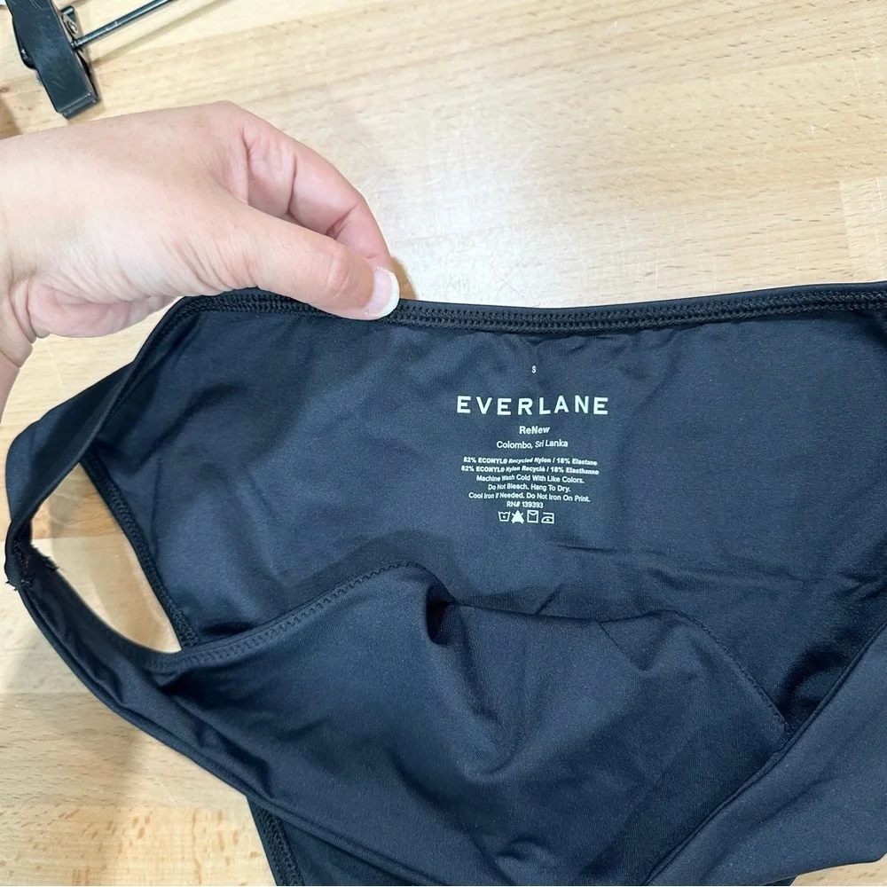 Everlane | The Bikini Bottom in Low-Rise Black Small NWT Swim